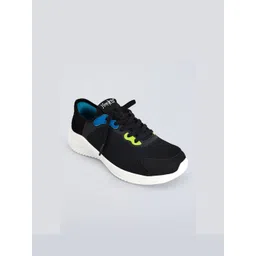 Hopscotch Kids Boys Black Mesh Striped Athletic Lace-Ups Sports Shoes-picture-34