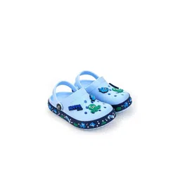 Hopscotch Kids Boys Blue Monster Charm Clogs-picture-35