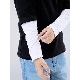 Hopscotch Kids Boys Mock Twin Layer Cotton T-shirt-picture-27