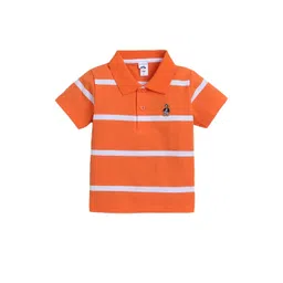 Hopscotch Kids-Boys Orange BLENDED Tshirts-picture-30