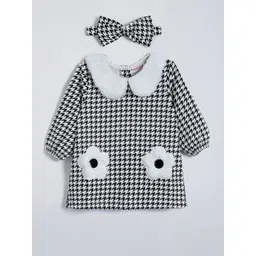 Hopscotch Print Fit & Flare Dress-picture-33