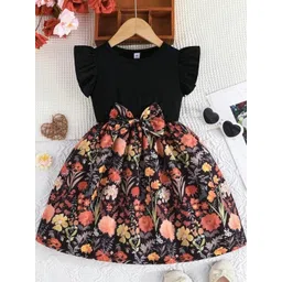 HOPZONIC Girls Black Dresses-picture-46