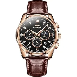 horizen Chronograph Classic Luxury Watch for Men (Black Dial)-picture-26