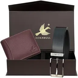 hornbull Combo Gift Set for Men | Brown Wallet and Black Belt Men's Combo Gift Set | RFID Wallet for Men 10495-picture-23