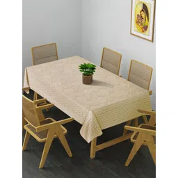 HOSTA HOMES Beige Floral 6 Seater Table Covers-picture-13