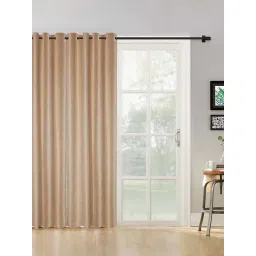 Hosta Homes Beige Polyester 7 ft Blackout Door Curtain-picture-16