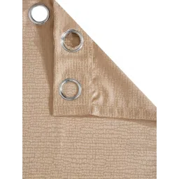 Hosta Homes Beige Polyester 9 ft Blackout Long Door Curtain image 4