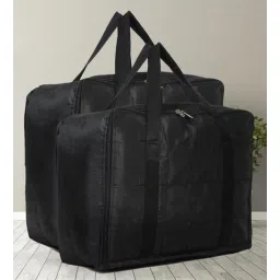 hosta homes Black Under Bed Storage Cloth Organizers Pack Of 2-picture-26