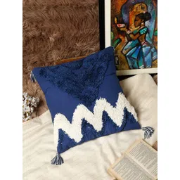 HOSTA HOMES Blue & White Embroidered Square Cushion Covers-picture-42
