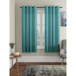 HOSTA HOMES Blue Set of 2 Window Curtains-picture-21