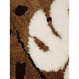 HOSTA HOMES Brown Cotton Soft Fur Anti Skid Door Mat image 3