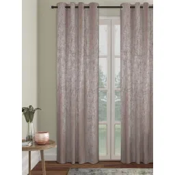 Hosta Homes Brown Polyester Long Door Curtains-picture-20