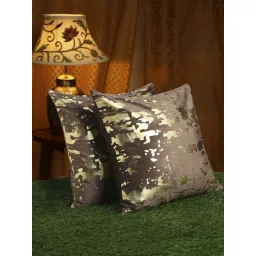 HOSTA HOMES Brown Velvet Cushion Cover - Set of 2-picture-40