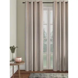 Hosta Homes Cream Polyester 9 ft Blackout Long Door Curtain-picture-12