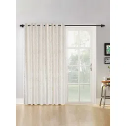 Hosta Homes Cream Polyester Door Blackout Curtain-picture-41