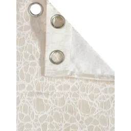 Hosta Homes Cream Polyester Door Blackout Curtain image 3