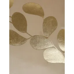 HOSTA HOMES Cream Velvet Geometric Golden Foil Cushion Covers - Set of 2 image 4