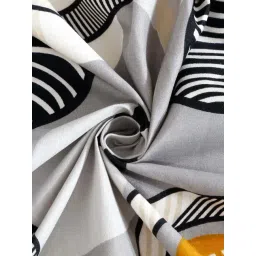 HOSTA HOMES Grey Polycotton 280 TC King Size Flat Bed Sheet with 2 Pillow Covers image 4