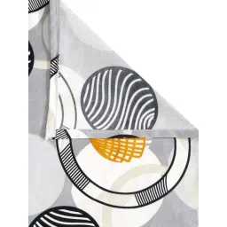 HOSTA HOMES Grey Polycotton 280 TC King Size Flat Bed Sheet with 2 Pillow Covers image 3