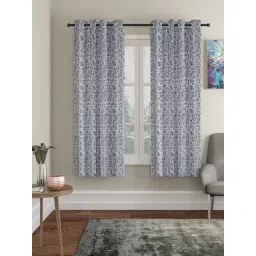 Hosta Homes Grey Polyester Window Blackout Curtain-picture-35