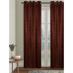 Hosta Homes Maroon Polyester Door Curtains-picture-11