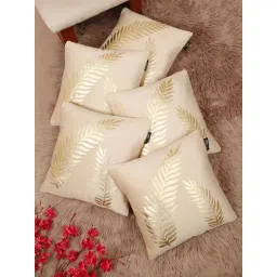 Hosta Homes Multicolor Velvet Abstract Soft Cushion Covers - Set of 5-picture-23