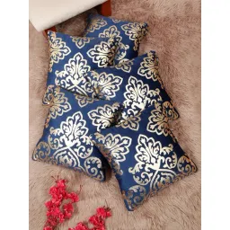 Hosta Homes Multicolor Velvet Abstract Soft Cushion Covers - Set of 5-picture-15