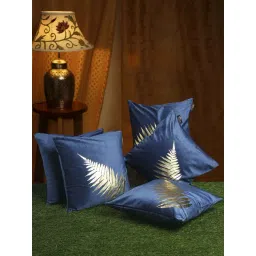HOSTA HOMES Navy Velvet Cushion Cover - Set of 5-picture-13
