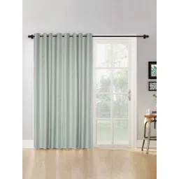 Hosta Homes Olive Polyester 7 ft Blackout Door Curtain - Set of 2-picture-35