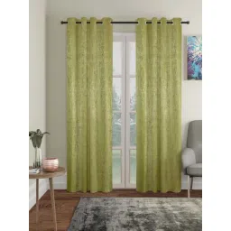 Hosta Homes Olive Polyester Long Door Curtains-picture-39