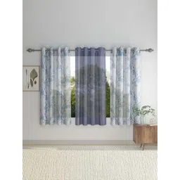 HOSTA HOMES Polyester 5 ft Window Curtain - Set of 3-picture-14