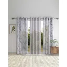 HOSTA HOMES Polyester 7 ft Door Curtain - Set of 3-picture-22