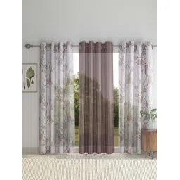 HOSTA HOMES Polyester 9 ft Long Door Curtain - Set of 3-picture-22