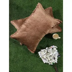 Hosta Homes Velvet Fabric Laser Cut Pillow Cover Pack Of 2 By Hosta Homes-picture-14