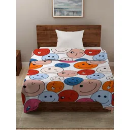 HOSTA HOMES White Cartoon Printed Reversible AC Room 210 GSM Single Bed Comforter-picture-23