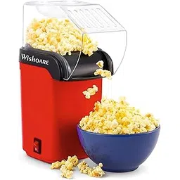 Hot Air Popcorn Maker Electric Oil Free Popper 1200W Healthy Snack Machine For Home Kitchen Kids Adults Movie Nights And Parties-picture-26
