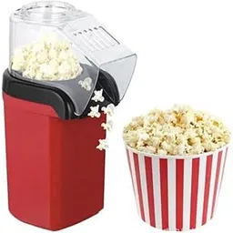 Hot Air Popcorn Maker Machine, Electric Popcorn Popper, 1200W, Oil-Free, Red, Healthy Snack for Kids and Adults-picture-10