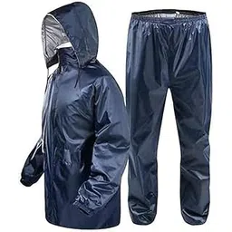 hot dealzz Rain Coat for Women Waterproof Raincoat with Pants Polyester Double Layer Rain Coat for Women Bike Rain Suit Rain Jacket Suit Inner Mobile Pocket with Storage Bag-picture-53