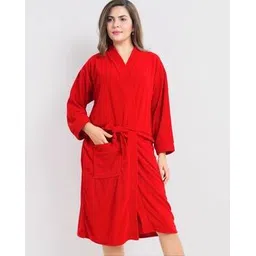 hot gown  Everyday Essential Unisex Bathrobe-picture-11