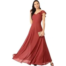 Hot Trending Exclusive Gowns (P-7326638-L) Maroon-picture-26