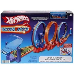 Hot Wheels Ultra Hots Loop Madness Track Set with 3 Loops and 1 Hot Wheels Car-picture-11