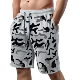 Hotfits Men Camouflage Cotton Printed Shorts-picture-34