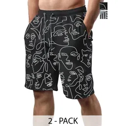 Hotfits Men Pack of 2 Low-Rise Rapid-Dry Sports Shorts-image-44