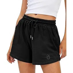 hotfits Women's Casual Cotton Shorts,Relaxedfit Shorts, Summer Shorts, Boxer Shorts, Loose fit Shorts,Mid Thigh Length Shorts with Adjustable Waistband and Pockets-picture-55