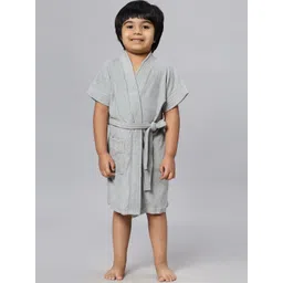 HotGown Boys Short Sleeved Belted Bath Robe-picture-18