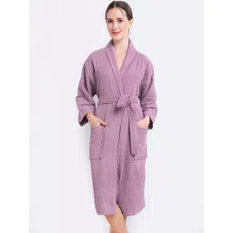 HotGown Pure Cotton Bathrobe White Free-picture-19