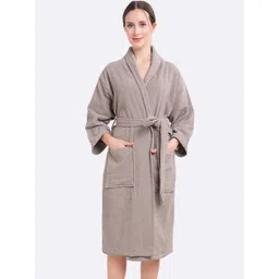 HotGown Pure Cotton Bathrobe White Free-picture-31