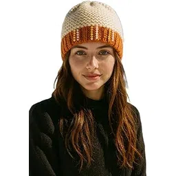 hotmod Hand Knitted Woolen Soft Cotton Inner Winter Beanie Cap Women & Girls-picture-15