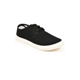 HOTSTYLE Men Black Canvas Sports Shoes-picture-32