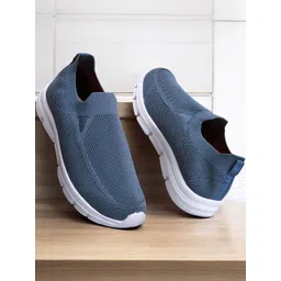 HOTSTYLE Men Blue Mesh Running Shoes-picture-18